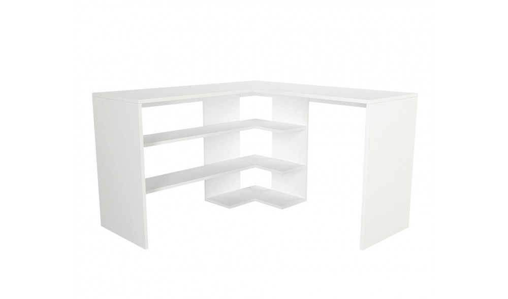 Birou de studiu Stylo - Alb 120 x 73 x 120 cm