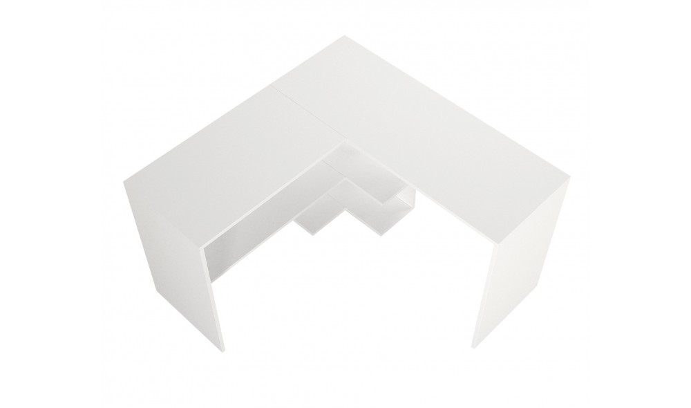 Birou de studiu Stylo - Alb 120 x 73 x 120 cm