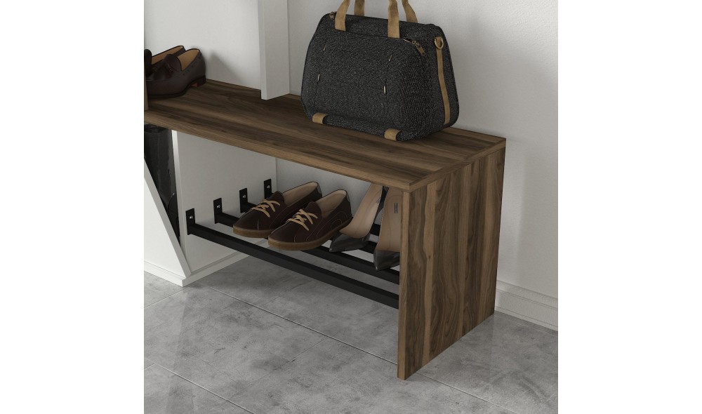 Sala Stand Ponte - Alb, Nuc 120 x 199 x 33 cm