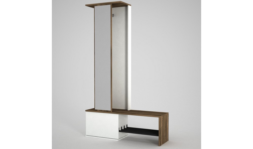 Sala Stand Ponte - Alb, Nuc 120 x 199 x 33 cm
