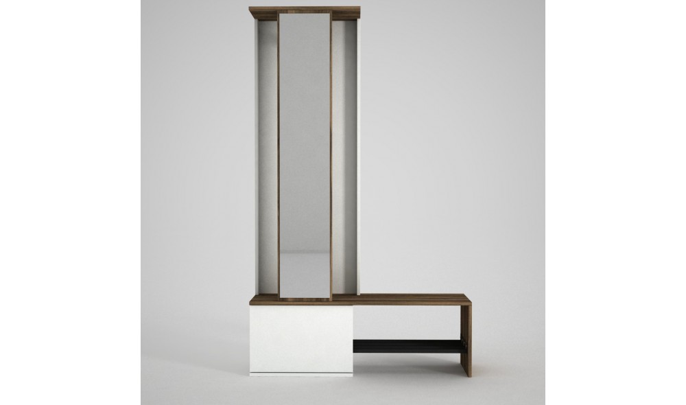 Sala Stand Ponte - Alb, Nuc 120 x 199 x 33 cm