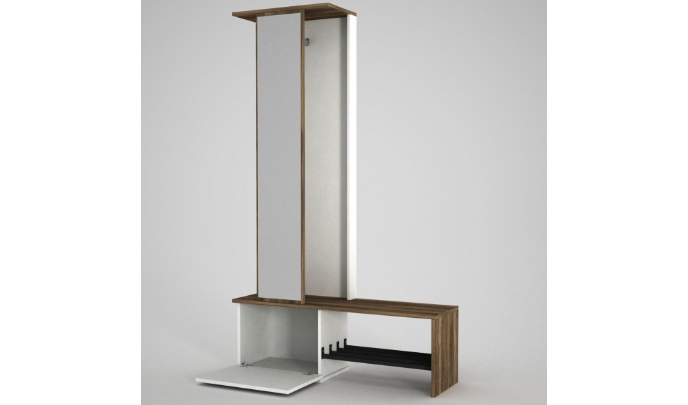 Sala Stand Ponte - Alb, Nuc 120 x 199 x 33 cm