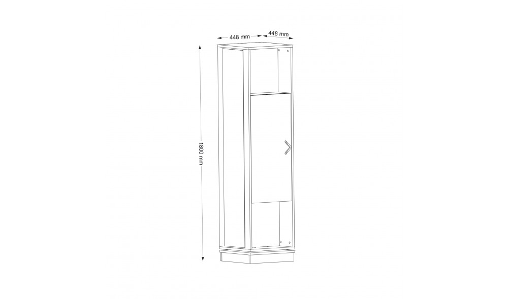 Antreu, Roll, Nuc, 45 x 180 x 45 cm