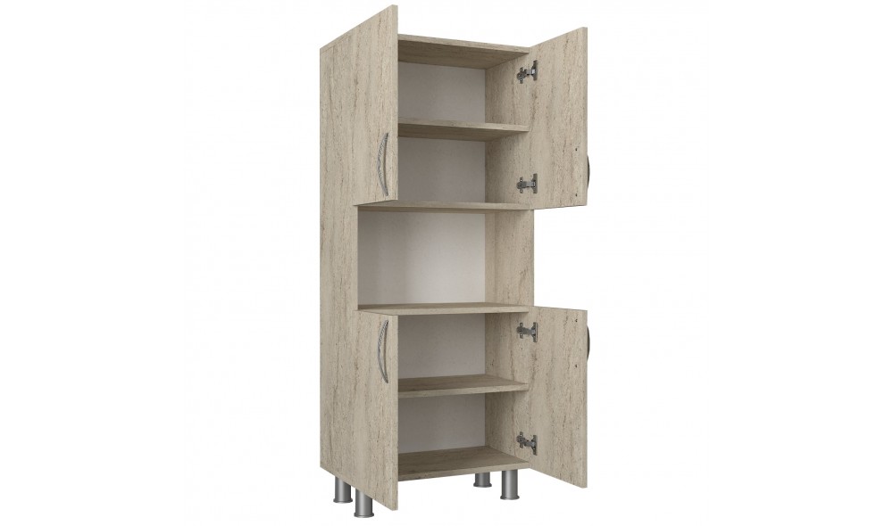 Dulap de baie, William, Travertin, 60 x 140 x 30 cm