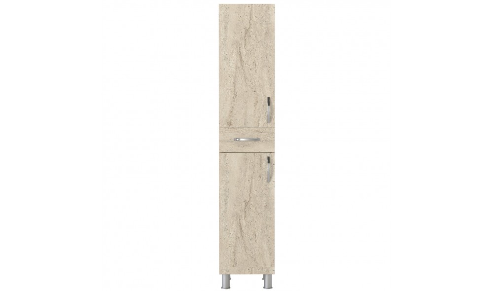 Dulap de baie, Selin, Travertin, 35 x 179 x 31 cm