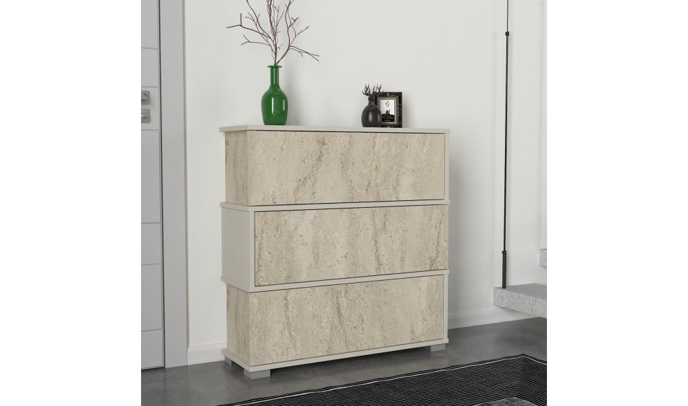 Pantofar, Napolyon, TravertinGresie, 90 x 93 x 30 cm