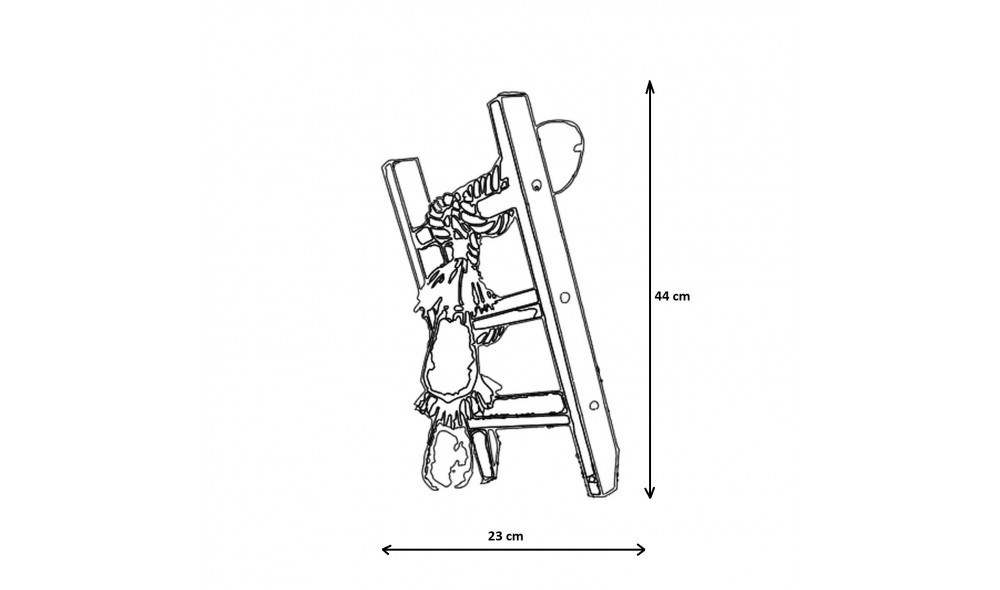 Lampa de perete Merdiven Halat Aplik 25 x 45 x 23 cm