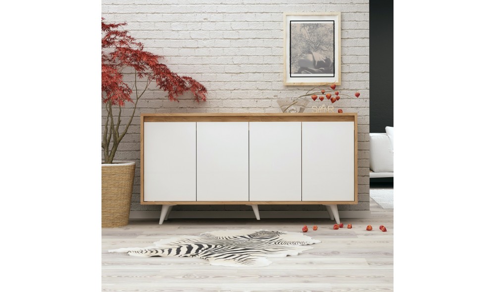 Consola, Shans, StejarAlb, 140 x 86 x 40 cm