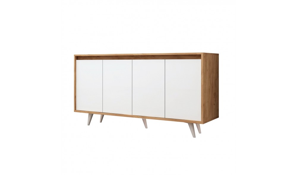 Consola, Shans, StejarAlb, 140 x 86 x 40 cm