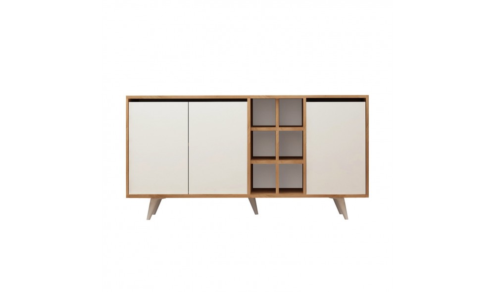 Consola, Seria, StejarAlb, 140 x 86 x 40 cm