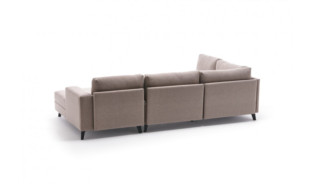 Canapea extensibila de colt Eris - Crema 202 x 78 x 300 cm