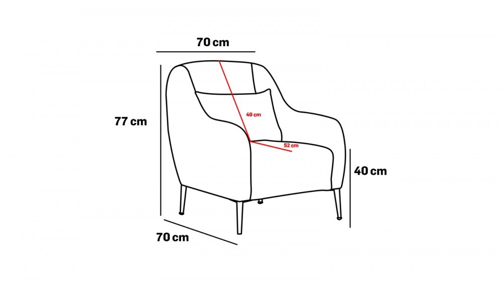 Canapea 1 loc Venus 1-Seat - Crem