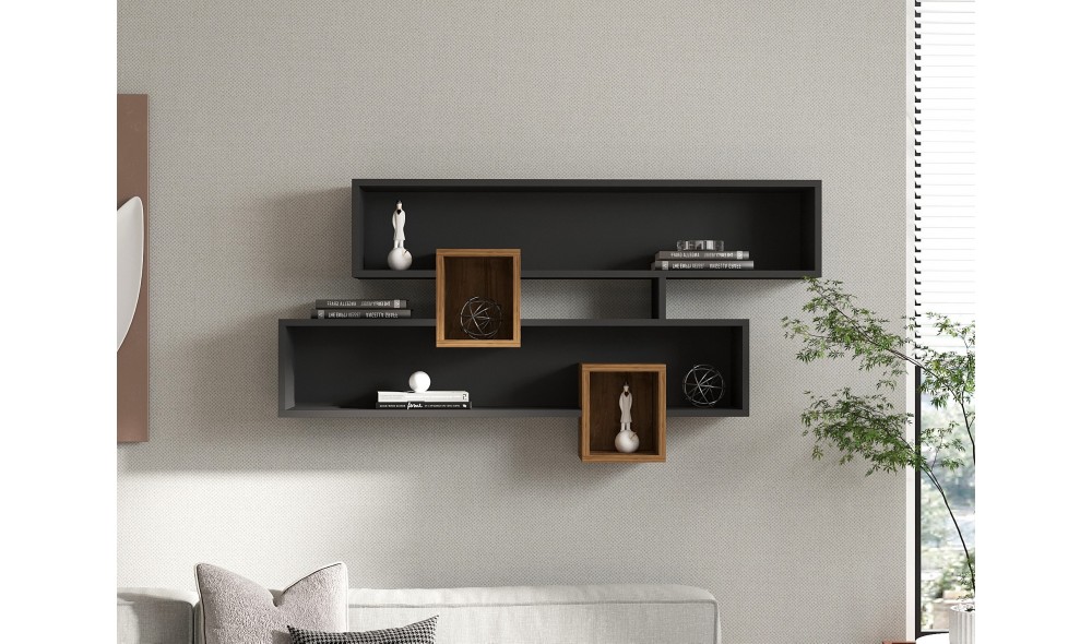 Raft de perete, Karen, NucAntracit, 120 x 75 x 22 cm