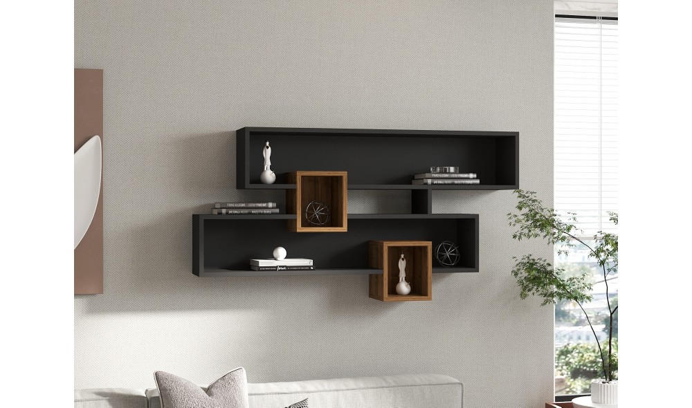 Raft de perete, Karen, NucAntracit, 120 x 75 x 22 cm