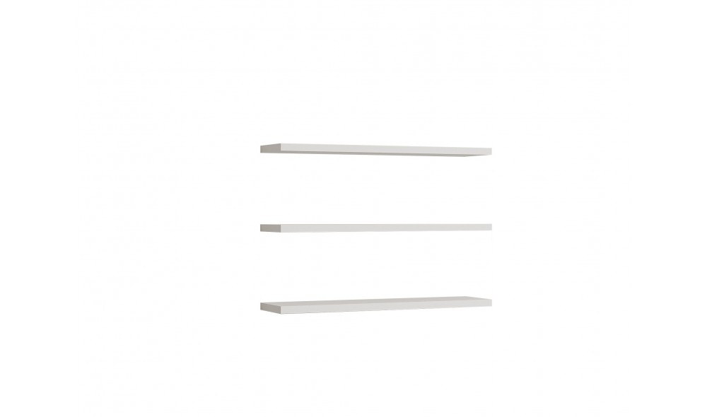 Raft de perete, Boss v2, Alb, 60 x 2 x 15 cm