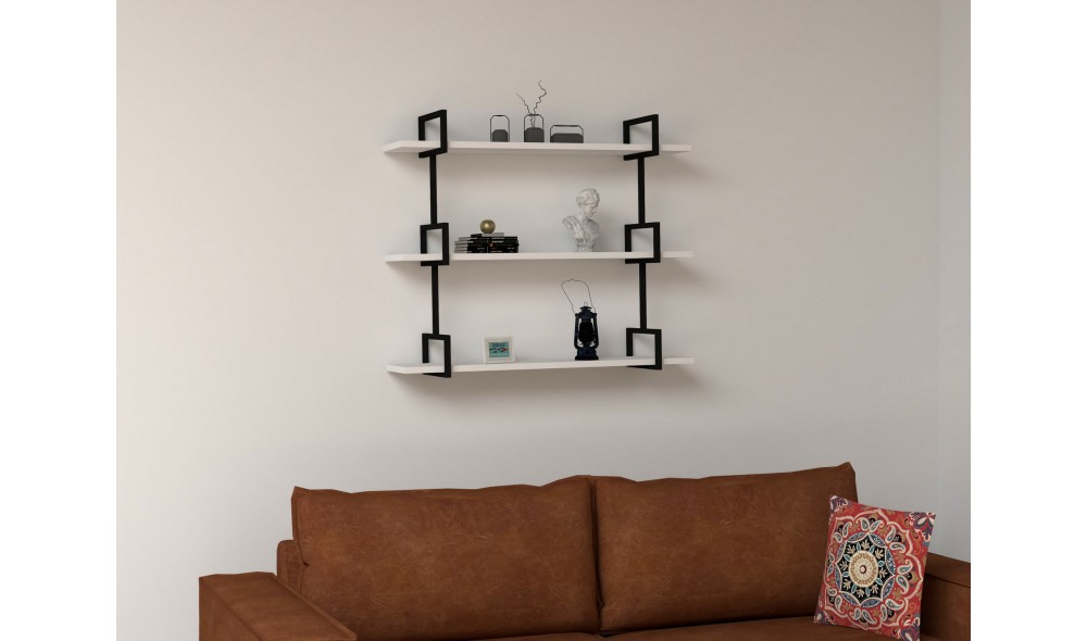 Raft de perete Uras - Alb