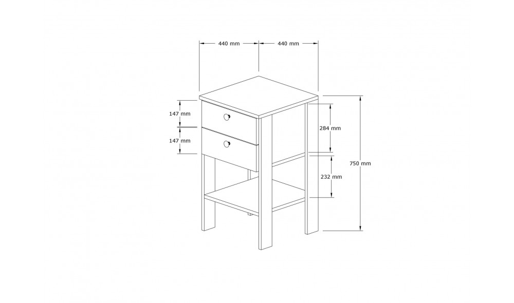 Noptiera, Ruzisa, AlbNuc, 44 x 75 x 44 cm