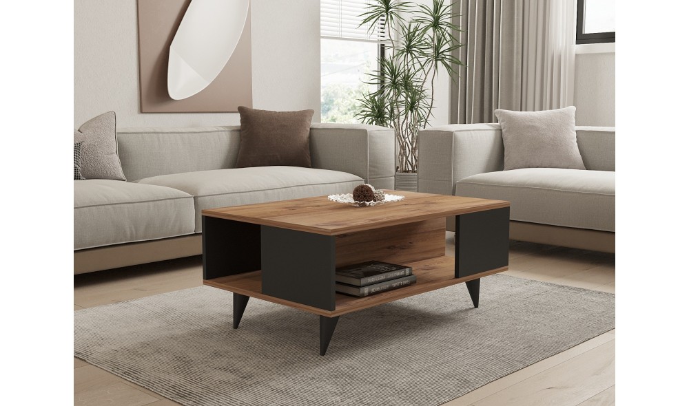 Masuta de cafea, Yuka, NucNegru, 90 x 40 x 60 cm