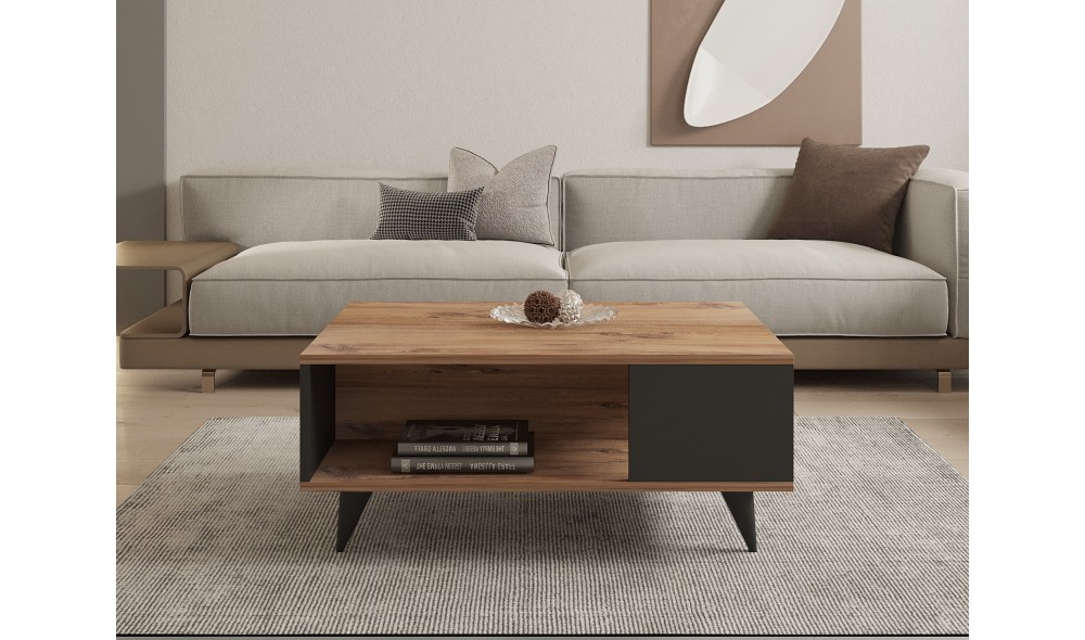 Masuta de cafea, Yuka, NucNegru, 90 x 40 x 60 cm