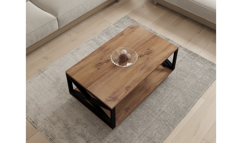 Masuta de cafea, Refia, Pinul Atlantic, 98 x 34 x 60 cm