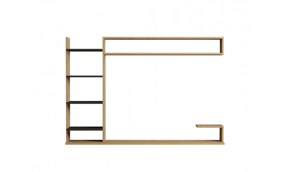 Unitate TV, Noble, SafirAntracit, 180 x 122 x 30 cm