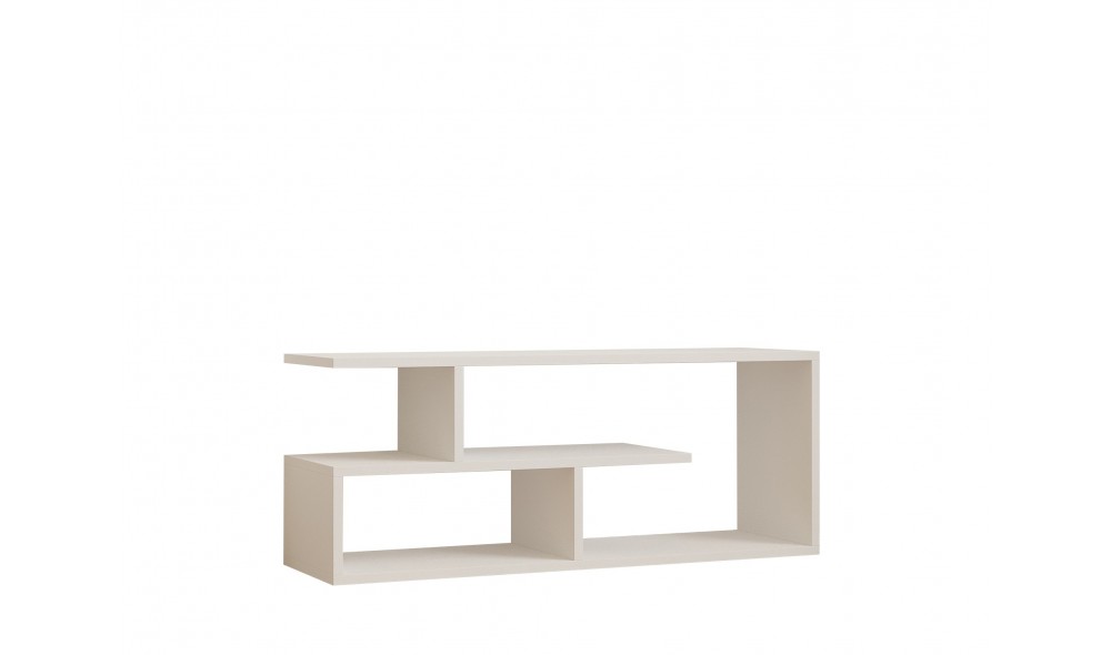 Suport TV, Cafu, Alb, 100 x 40 x 30 cm