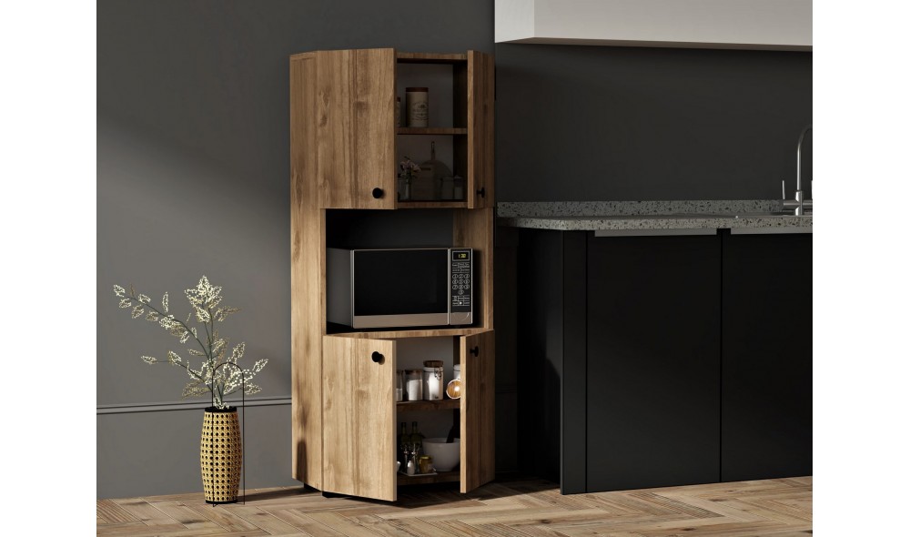 Dulap de bucatarie, Efe, Nuc, 60 x 140 x 31 cm