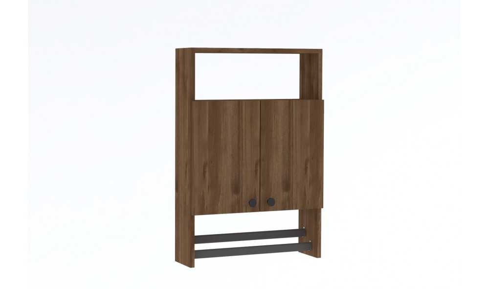 Dulap de baie, Ela, Nuc, 60 x 87 x 15 cm