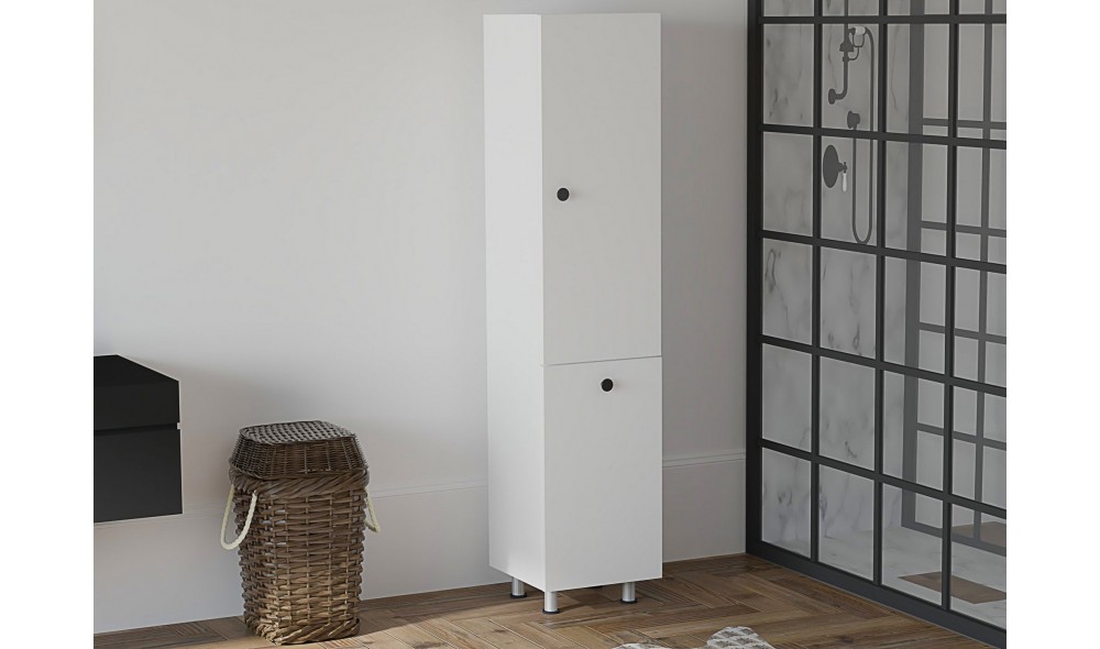 Dulap de baie, Lipa, Alb, 35 x 155 x 32 cm