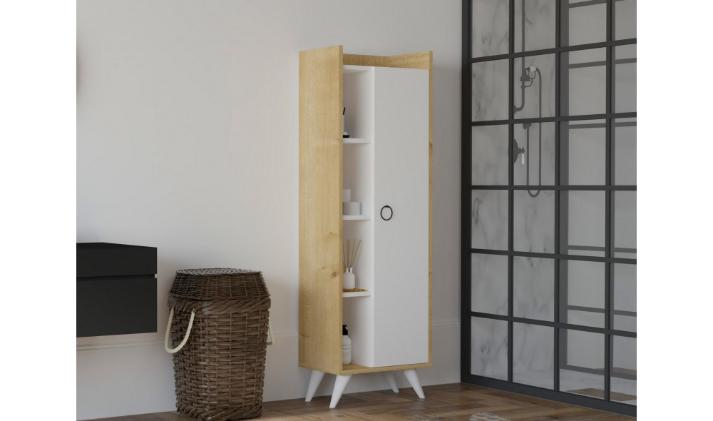 Dulap multifunctional, Ilgim, StejarAlb, 50 x 140 x 32 cm