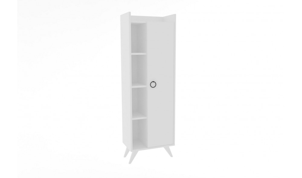 Dulap de baie, Ilgim, Alb, 50 x 140 x 32 cm