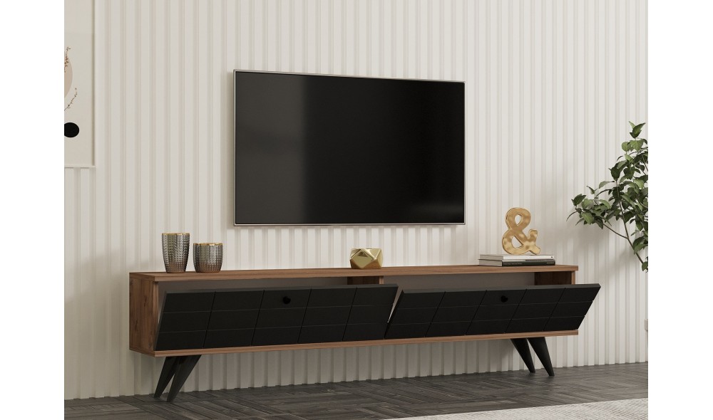 Suport TV, Alberi, Pinul AtlanticAntracit, 160 x 35 x 25 cm