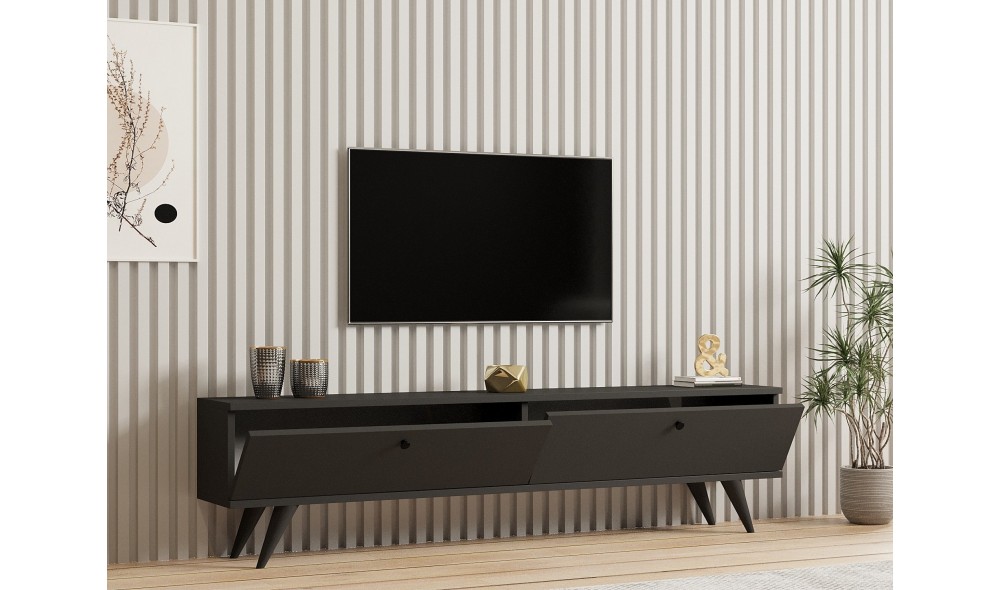 Suport TV, Paris, Antracit, 160 x 40 x 25 cm