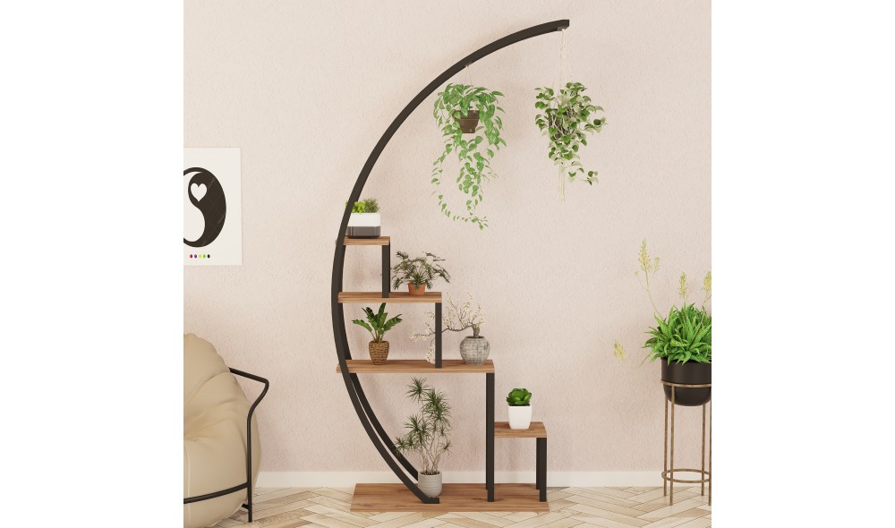 Raft pentru carti, Garden, Pinul AtlanticNegru, 85 x 180 x 35 cm