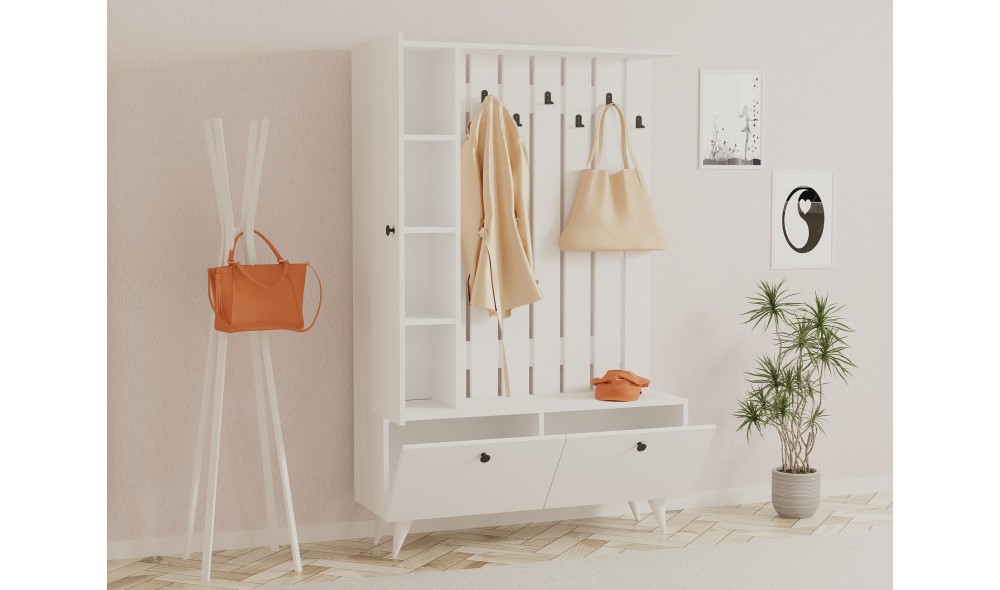 Antreu, Lala, Alb, 112 x 170 x 35 cm