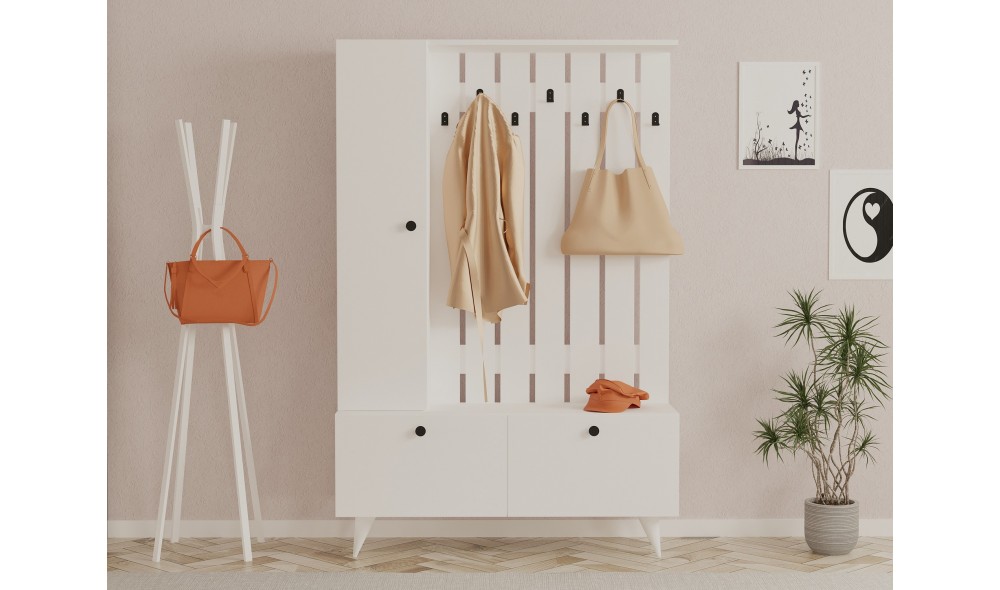 Antreu, Lala, Alb, 112 x 170 x 35 cm