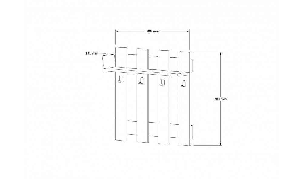 Cuier, Carina, Safir, 70 x 70 x 18 cm