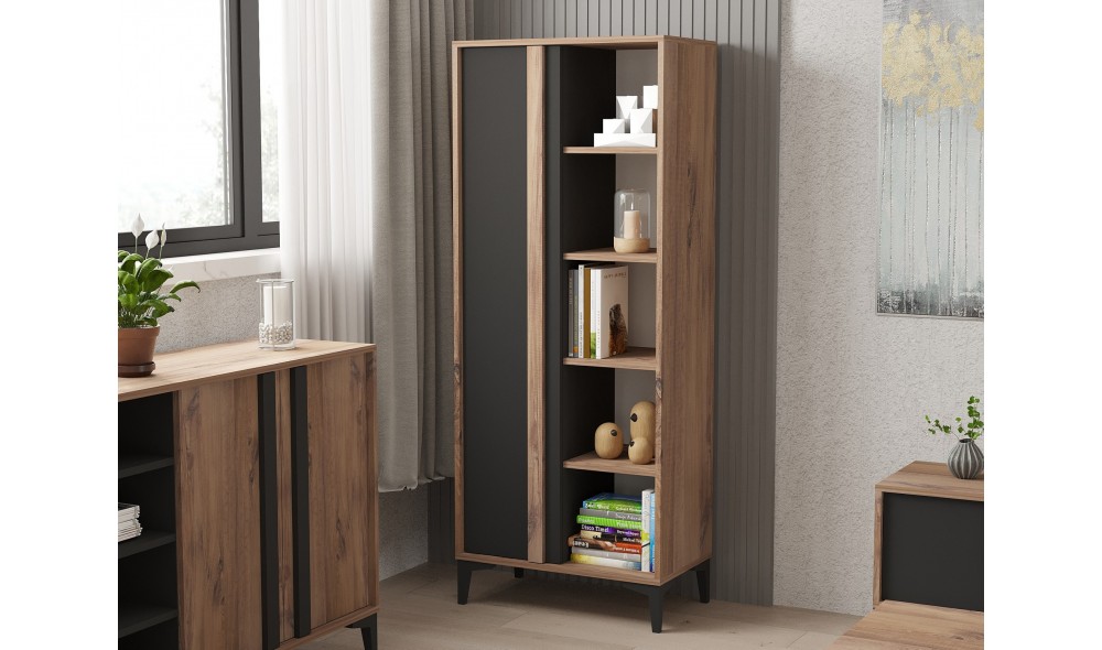 Set Mobila Sufragerie, Lacin, atlanticAntracit, 180 x 50 x 40 cm