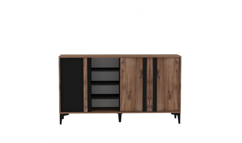 Set Mobila Sufragerie, Lacin, atlanticAntracit, 180 x 50 x 40 cm