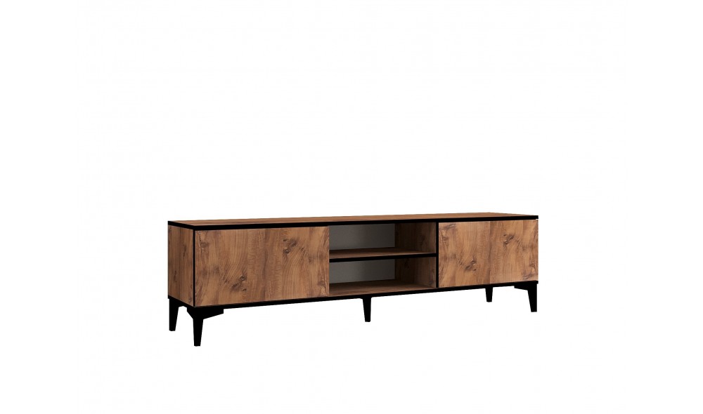 Suport TV, Begi, Pinul AtlanticNegru, 180 x 12 x 45 cm