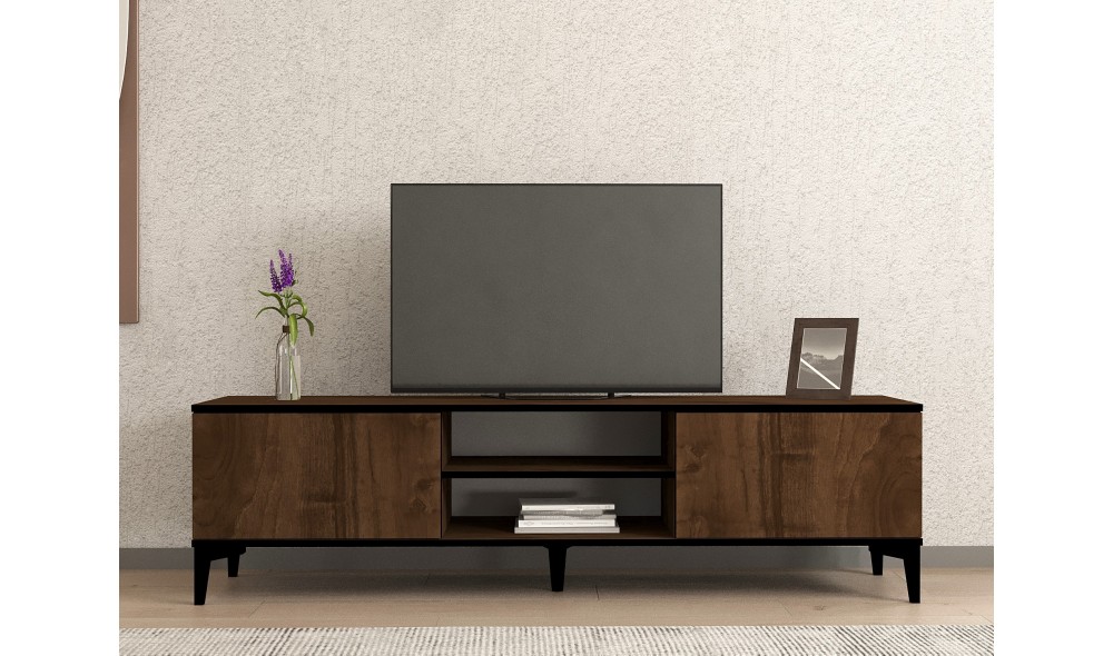 Suport TV, Erem, NucNegru, 180 x 45 x 40 cm