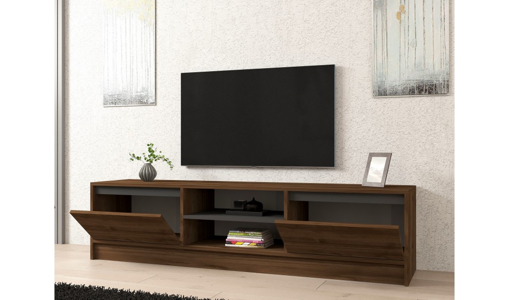 Suport TV, Olca, NucAntracit, 180 x 45 x 40 cm