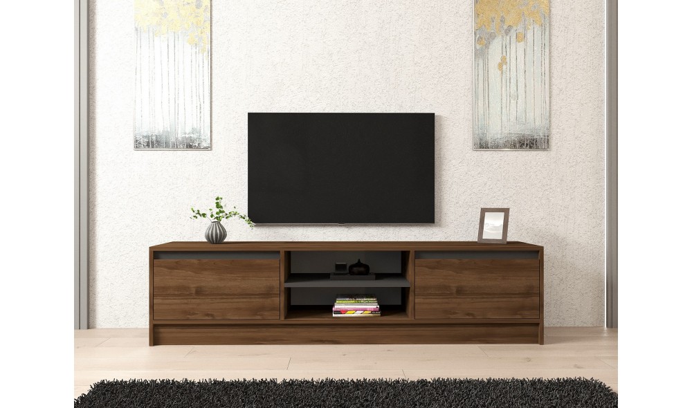 Suport TV, Olca, NucAntracit, 180 x 45 x 40 cm