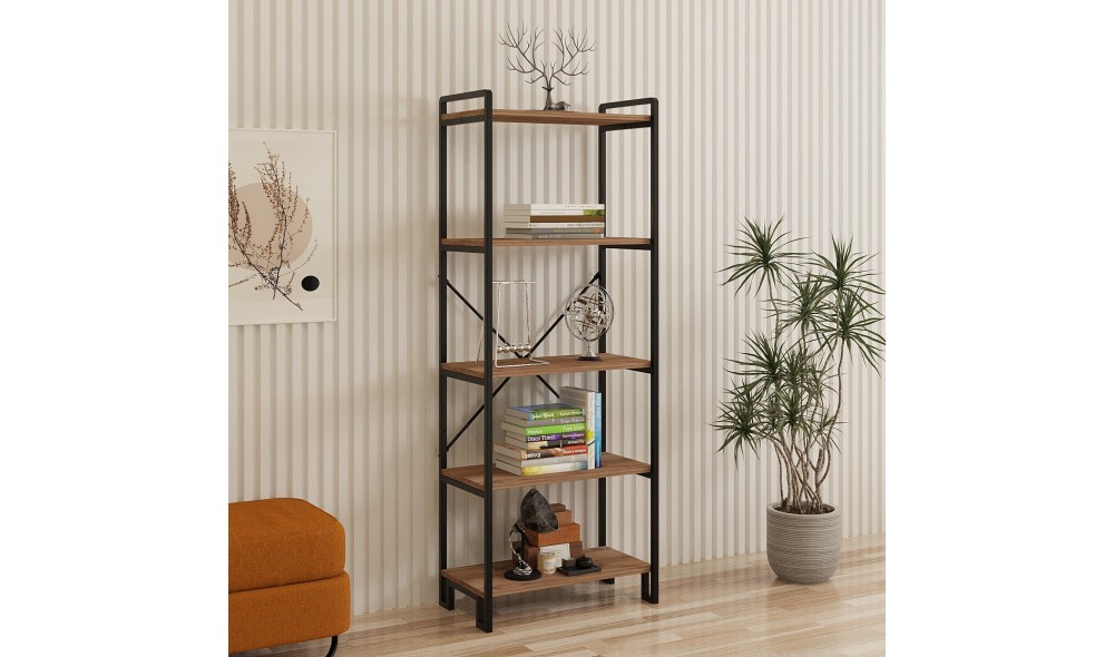 Raft pentru carti, Abel, Pinul AtlanticNegru, 30 x 60 x 156 cm