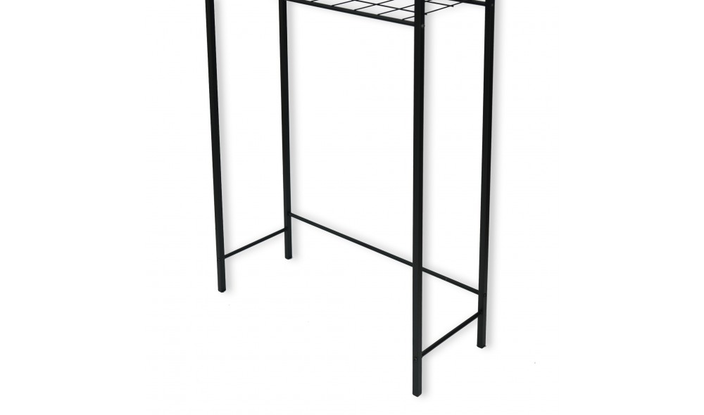 Dulap masina de spalat, Nigel, Negru, 24 x 68 x 150 cm