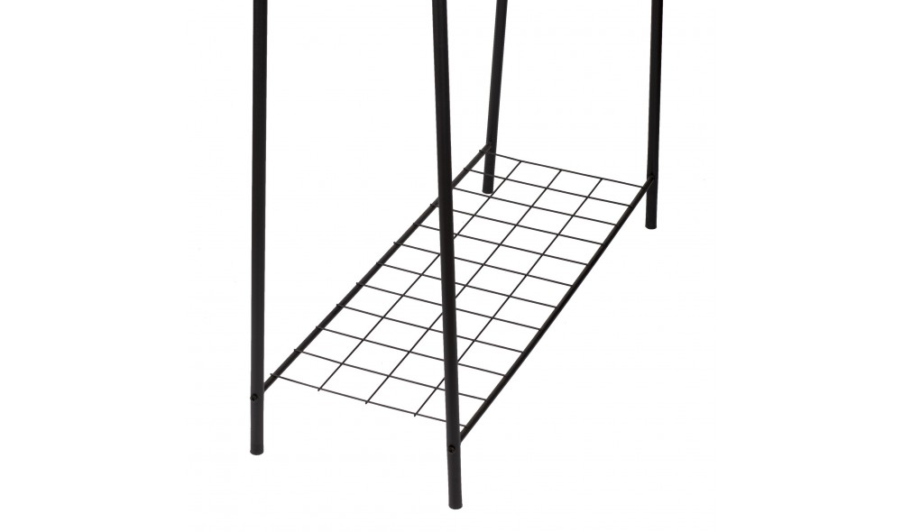 Cuier, Riley, Negru, 145 x 89 x 33 cm