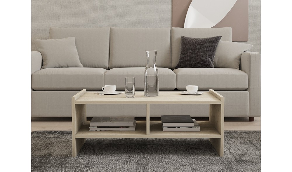 Masuta de cafea, Pera, Travertin, 90 x 35 x 50 cm