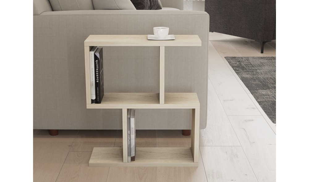 Masa laterala, Zet, Travertin, 45 x 51 x 17 cm