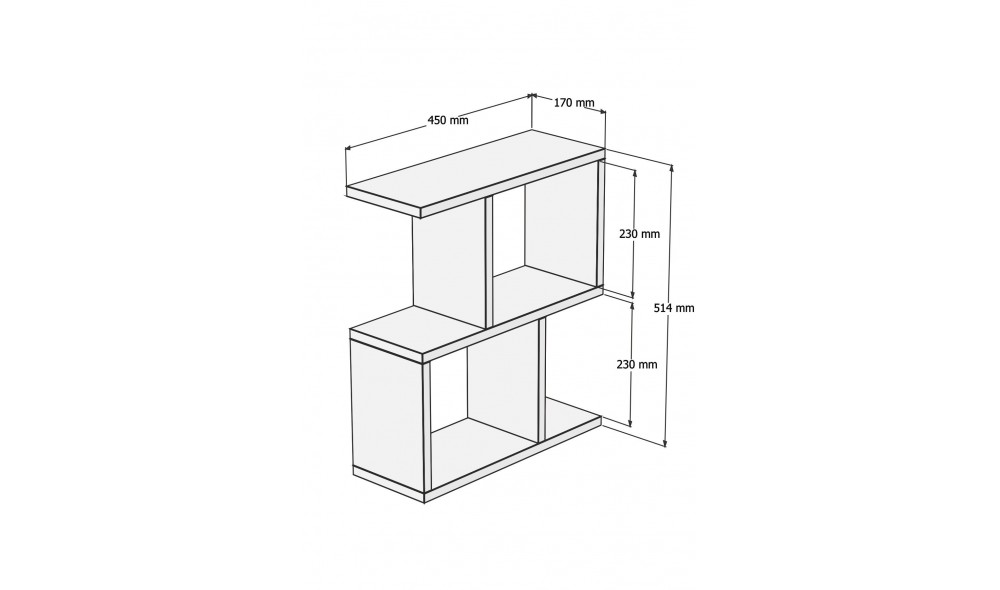 Masa laterala, Zet, Travertin, 45 x 51 x 17 cm