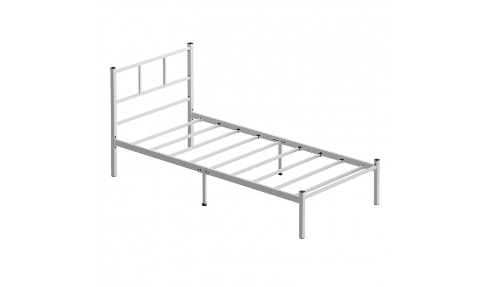 Pat de o persoana, Cemre - 100x200 cm, Alb